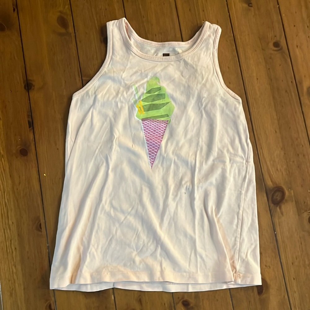 Kids tank top with ice cream cone